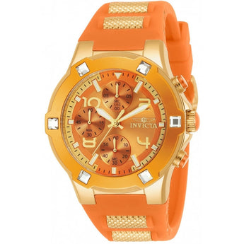 Invicta Women's BLU Quartz Gold-Tone and Silicone Casual Watch