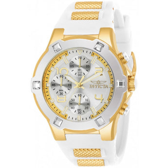 Invicta Women's BLU Quartz Gold-Tone and Silicone Casual Watch