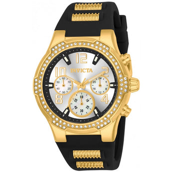 Invicta Women's BLU Quartz Gold-Tone and Silicone Casual Watch