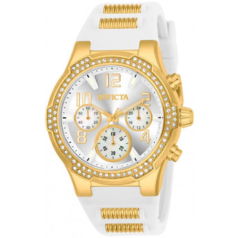 Invicta Women's BLU Quartz Gold-Tone and Silicone Casual Watch