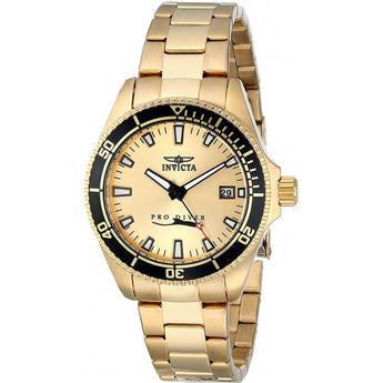 Invicta Women's Pro Diver 18k Gold Ion-Plated Dive Watch