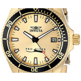 Invicta Women's Pro Diver 18k Gold Ion-Plated Dive Watch