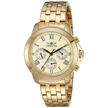 Invicta Women's Specialty Analog Display Swiss Quartz Gold-Plated Watch