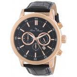 Lucien Piccard Lucien Piccard Men's 12011-RG-01 Monte Viso Chronograph Black Te