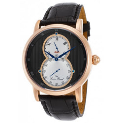 Lucien Piccard Men's Infinity Quartz Stainless Steel and Leather Automatic Watc