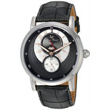 Lucien Piccard Men's 'Santorini' Quartz Stainless Steel And Leather Automatic W
