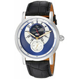 Lucien Piccard Men's 'Santorini' Quartz Stainless Steel And Leather Automatic W