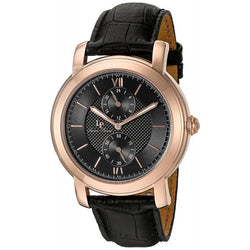 Lucien Piccard Men's Spiga Quartz Stainless Steel and Leather Automatic Watch