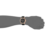 Lucien Piccard Men's Spiga Quartz Stainless Steel and Leather Automatic Watch