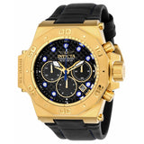 Invicta Men's Akula Quartz Gold-Tone and Leather Casual Watch