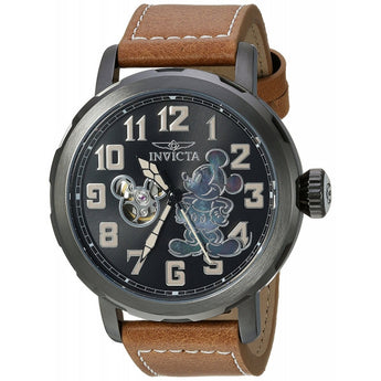 Invicta Men's 'Disney Limited Edition' Automatic Metal and Leather Casual Watch