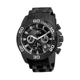 Invicta Men's Pro Diver Black Polyurethane Band Steel Case Quartz Analog Watch