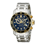 Invicta Men's Pro Diver Chronograph Blue Dial Stainless Steel Watch