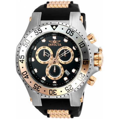 Invicta Men's Pro Diver Quartz Stainless Steel and Polyurethane Casual Watch