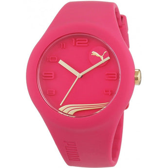 Puma Raspberry Gold Analogue Silicone Pink