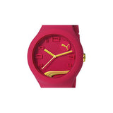 Puma Raspberry Gold Analogue Silicone Pink