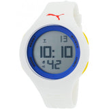 Puma White Rubber Grey Digital Dial