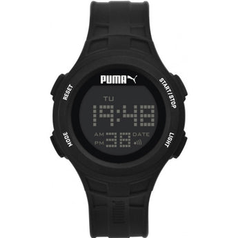 Puma Loop Black Chronograph Digital Silicone Watch