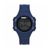 Puma Loop Dark Blue Chronograph Digital Silicone Watch