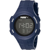 Puma Loop Dark Blue Chronograph Digital Silicone Watch