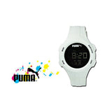 Puma Loop Chronograph Digital White Silicone Watch