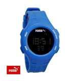 Puma Loop Chronograph Digital Blue Silicone Watch