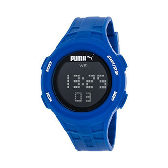 Puma Loop Chronograph Digital Blue Silicone Watch