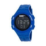 Puma Loop Chronograph Digital Blue Silicone Watch