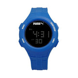 Puma Loop Chronograph Digital Blue Silicone Watch