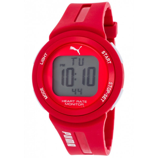 Puma Quartz Plastic and Polyurethane Automatic Watch Red Bixme