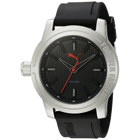 Puma Quartz Stainless Steel and Polyurethane Automatic Watch