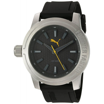 Puma Men's Quartz Stainless Steel And Polyurethane Automatic Watch Color Black