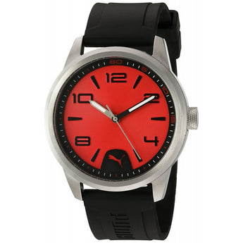 Puma Men's Quartz Stainless Steel And Polyurethane Automatic Watch Color Black