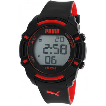 Puma Unisex Bytes Digital Display Analog Quartz Black Watch