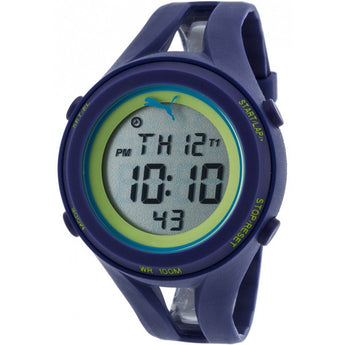 Puma Unisex Air III Navy Blue Digital Display Quartz Blue Watch