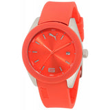 Puma Women's Grip Analog Watch Silicone Strap Orange